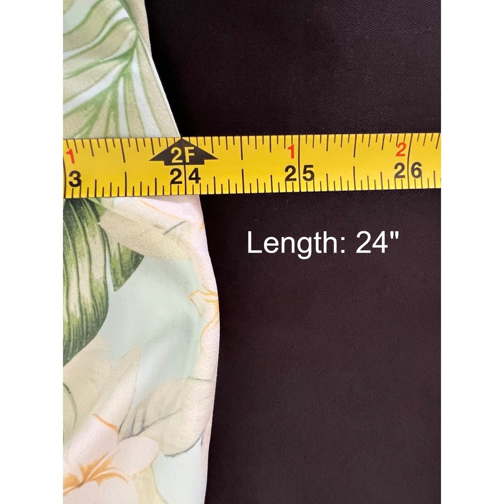 Tommy Bahama Tankini Top Large Green Tropical Floral Underwire Twist Front - Picture 10 of 10